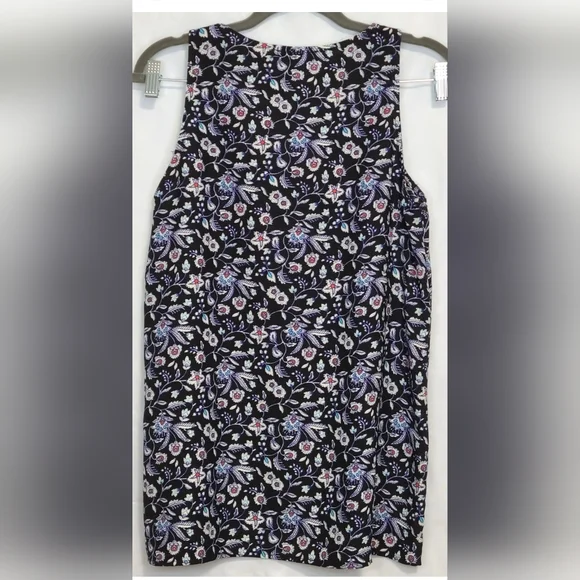 Allison Joy Black and Blue Floral Top - Picture 3 of 7